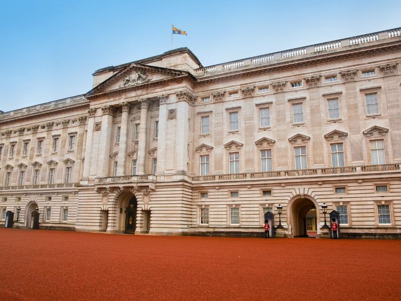Buckingham Palace is one of the most famous London landmarks.