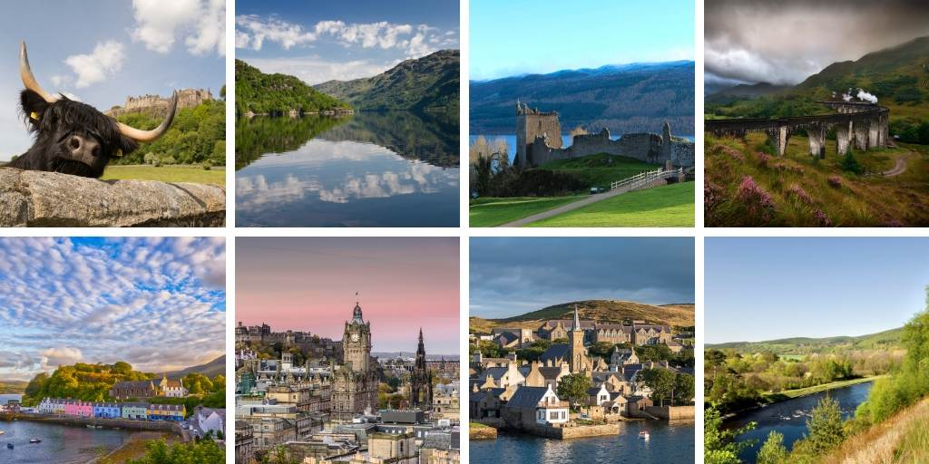 ten pictures of places in Scotland