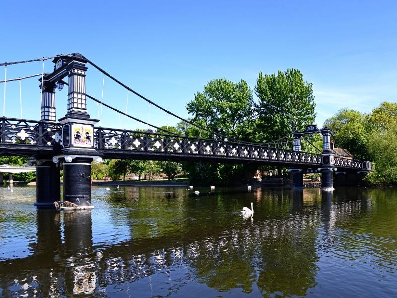 Bridge over the River Trent in Burton one of my recommended places to visit in the West Midlands