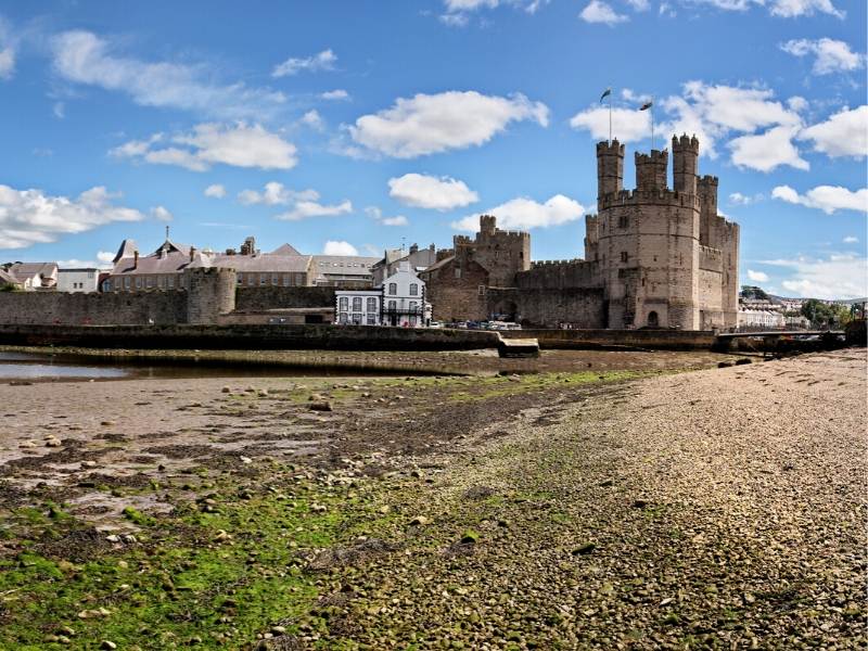 Carnarvon Castle in Wales