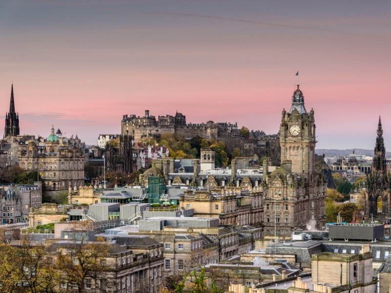 Edinburgh castle.