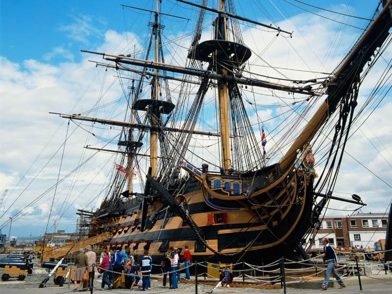 HMS Victory can be found in the South East of England 1