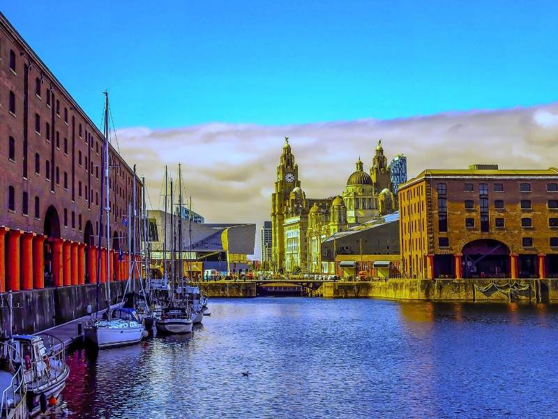 A picture of Albert Dock in Liverpool one of the top places to visit in North West England