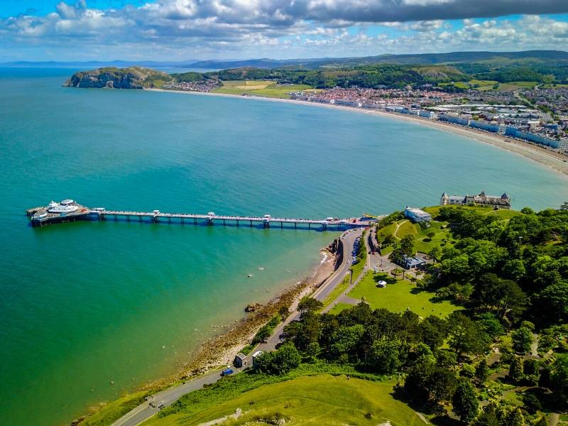 View of Llandudno pier.