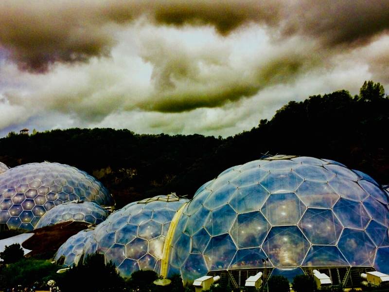 The biomes at the Eden Project