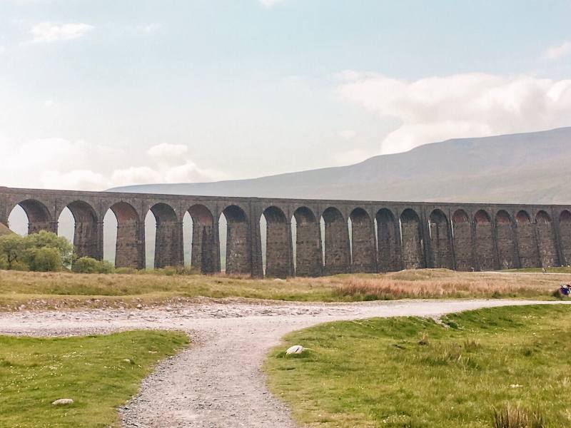 A picture of the Ribblehead Viaduct in England