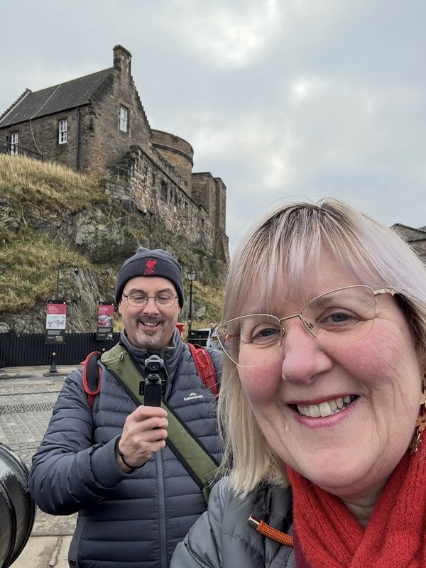 Tracy and Doug Collins at Edinburgh Castle