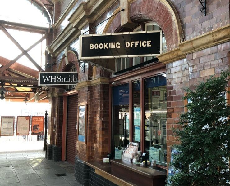 UK booking office at a train station