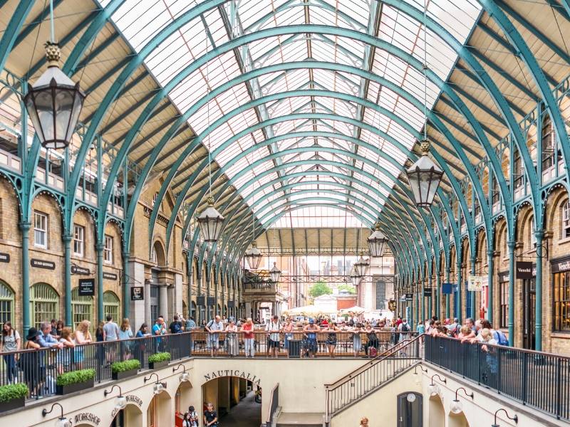 View of Covent Garden in London.
