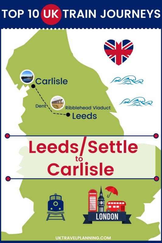 Traveling the UK by rail is a wonderful way to see the country. Check out our top 10 train trips and scenic rail journeys to take across the UK. Leeds to Carlisle #UK #travel #trains #rail #railway 