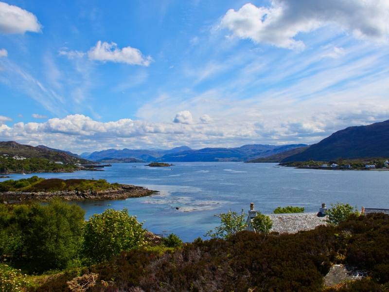 View of the Kyle of Lochalsh in Scotland