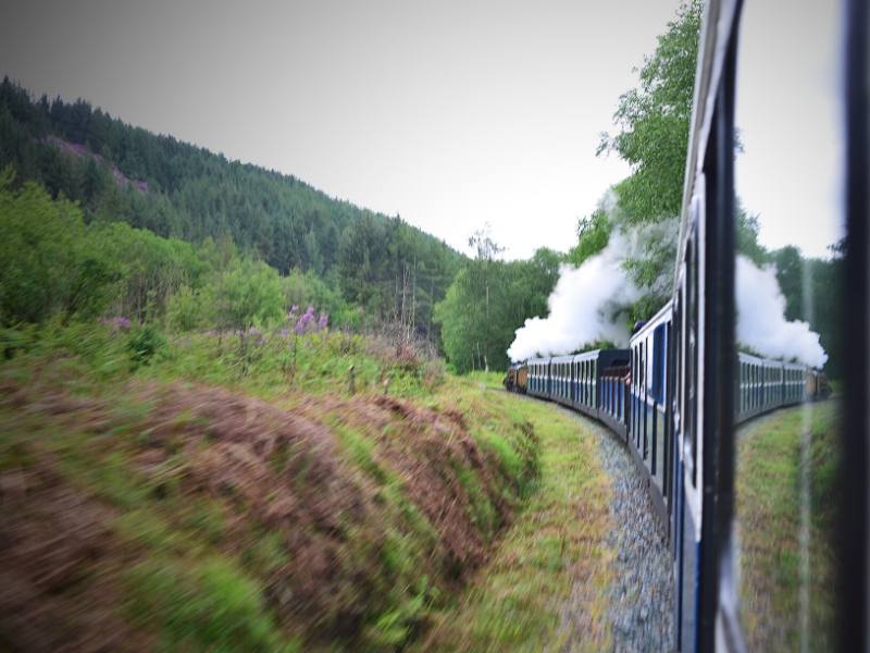 A steam train in Ravenglass Lake District