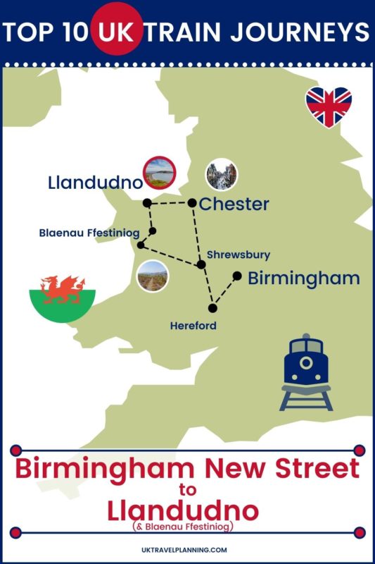 Traveling the UK by rail is a wonderful way to see the country. Check out our top 10 train trips and scenic rail journeys to take across the UK. Birmingham New Street to Llandudno #UK #travel #trains #rail #railway 