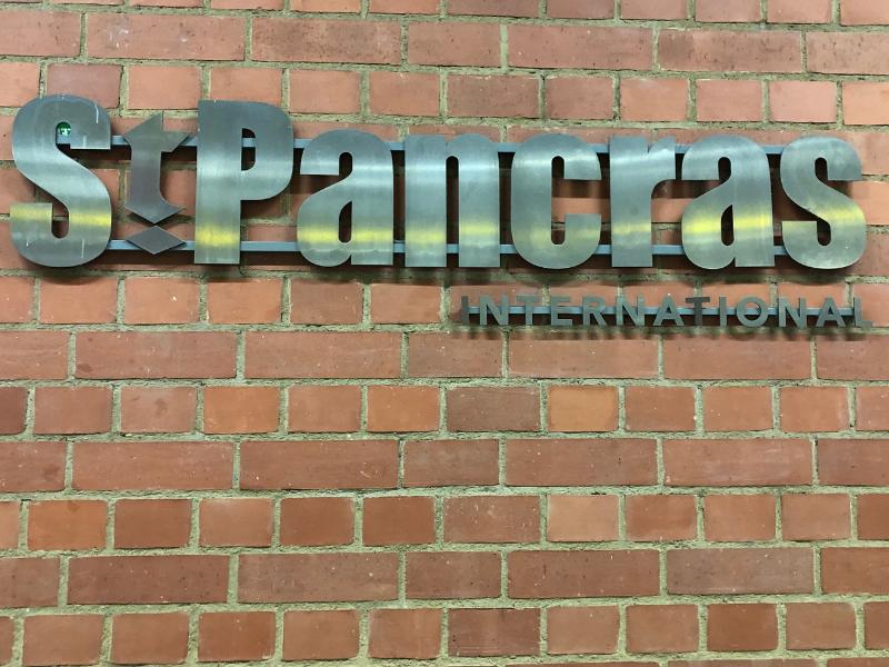 St Pancras sign