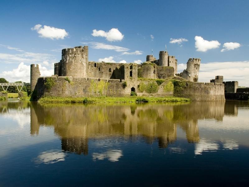 Caerphilly Castle.