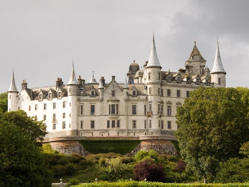 Dunrobin Castle in the photo is the perfect choice for day trips from Inverness.