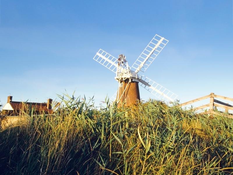 Broads National Park in East of England.