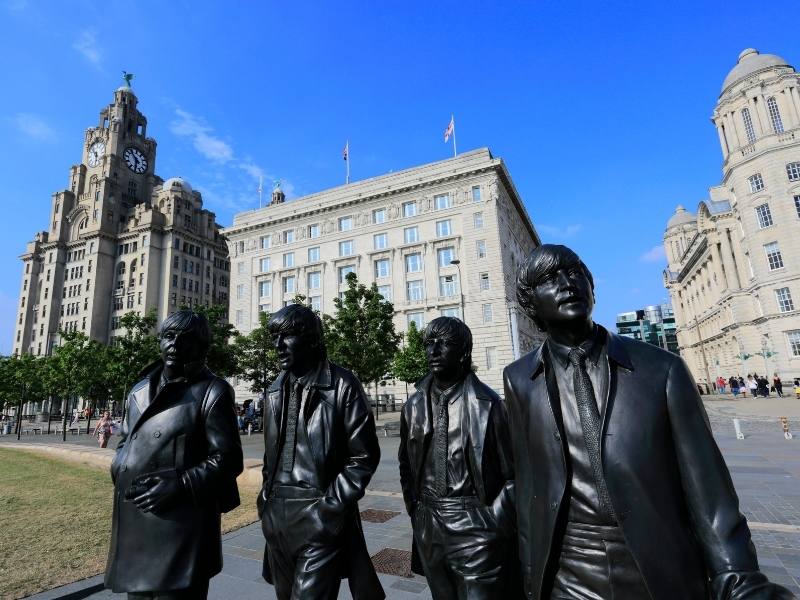 The Beatles statue in Liverpool