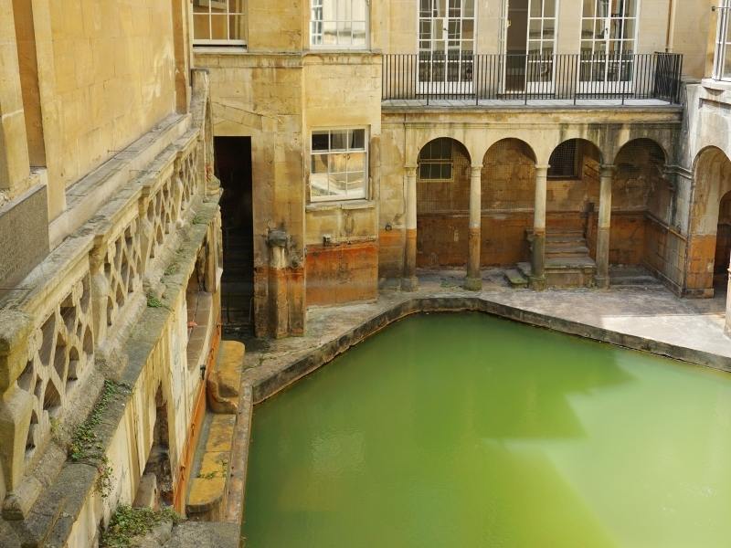 Roman Baths in Bath are the most popular attraction mentioned in any Bath travel guide