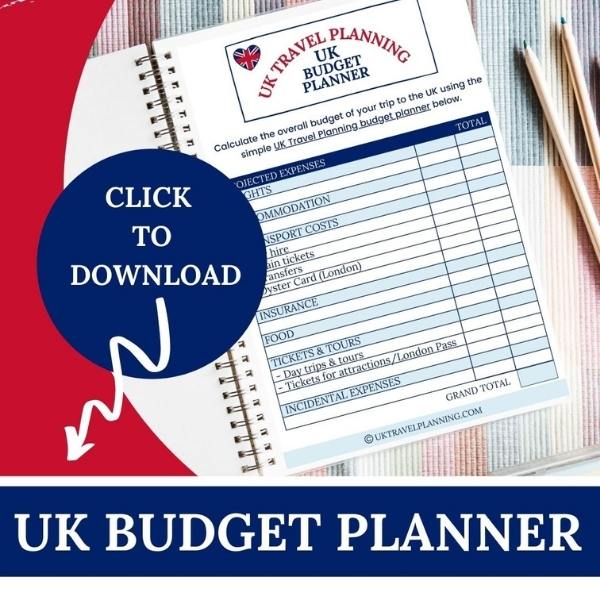 Uk travel planning budget planner