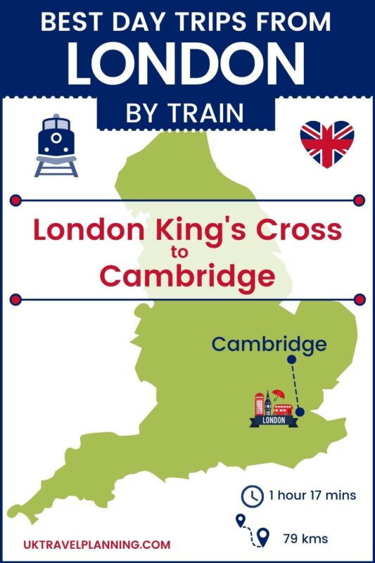 Day trips by train from London London to Cambridge 1