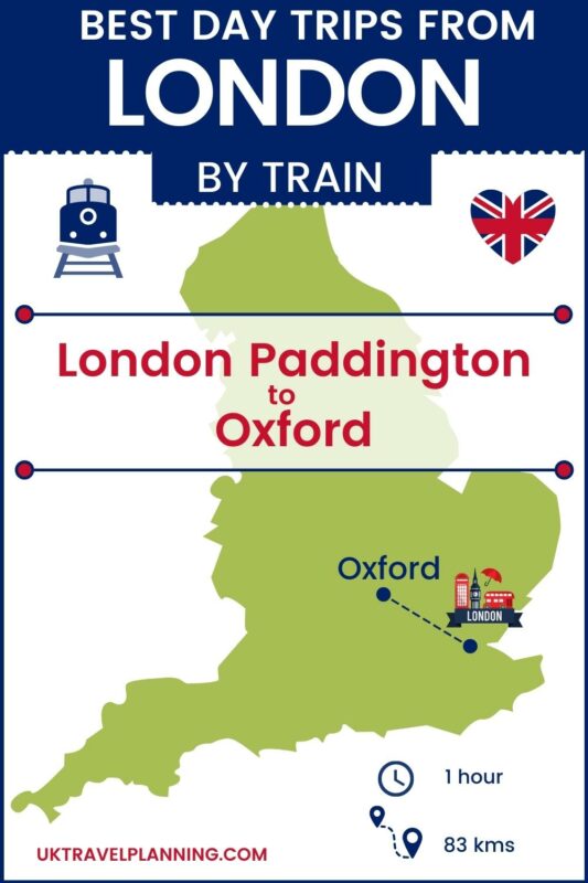 Day trips by train from London London to Oxford 1 1