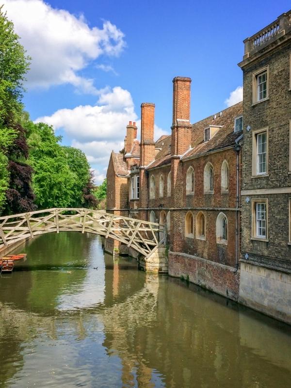 Episode 19 talks about day trips from London including to Cambridge to see the River Cam and the mathematical bridge.