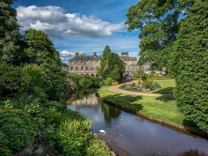 Buxton Gardens in the English Peak District.