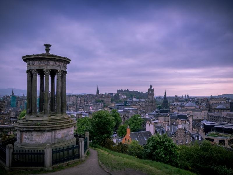 Calton Hill in Edinburgh.