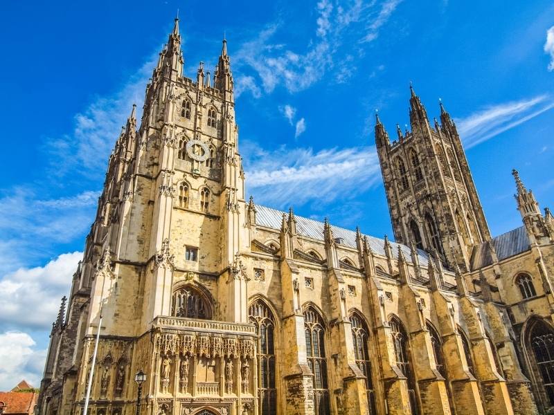 Canterbury Cathedral one of the easy day trips from London by train.