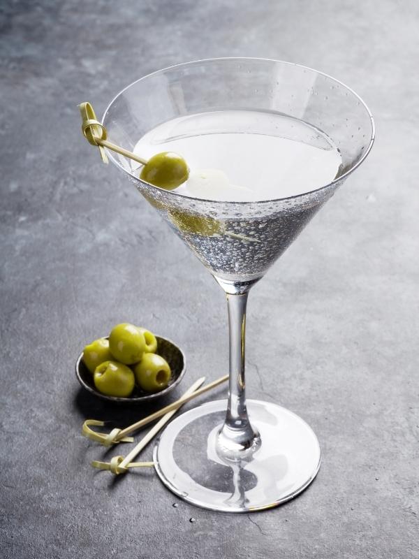 Martinin is one of the most popular English drinks and is often served with an olive.