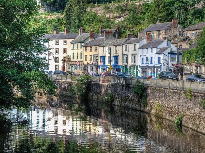 Matlock Bath with its beautiful backdrop, river and quaint cottages is one of the best places to stay in the Peak District.