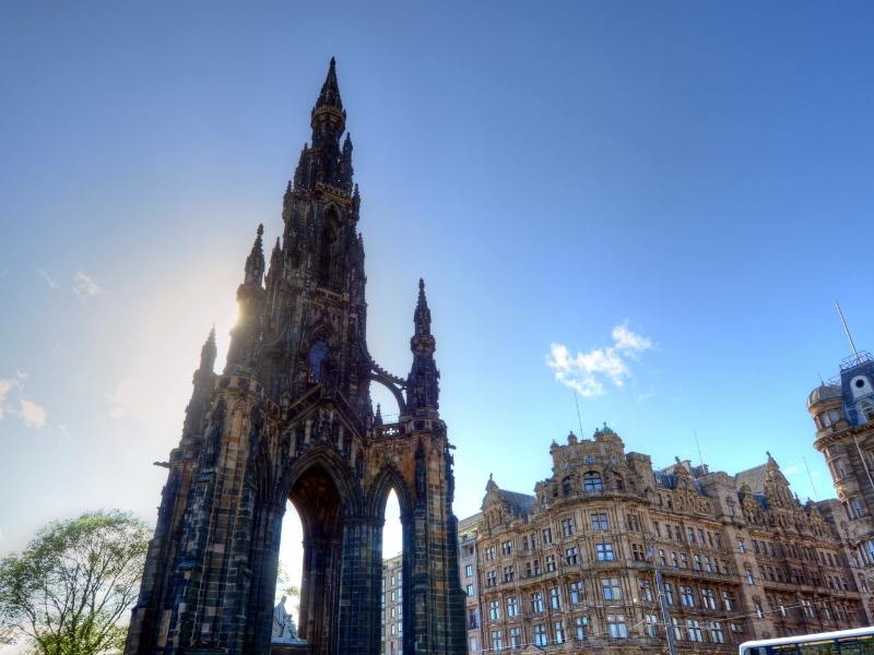 Scott's monument Edinburgh.