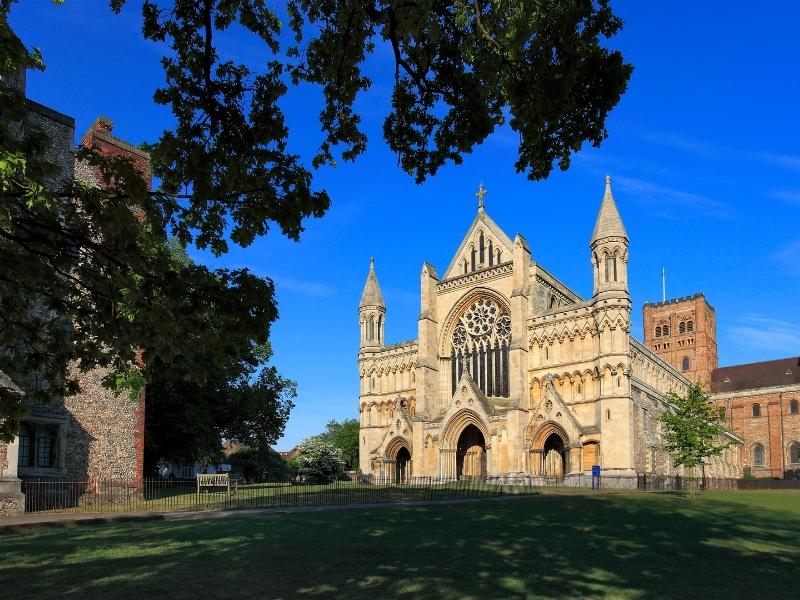 St Albans Abbey and Cathedral one of many easy day trips from London by train.