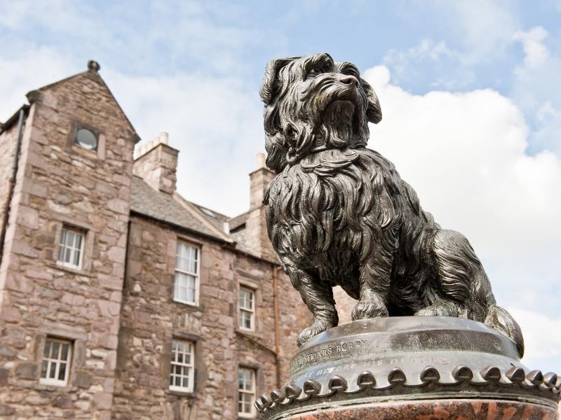 The statue of Greyfriars Bobby in Edinburgh