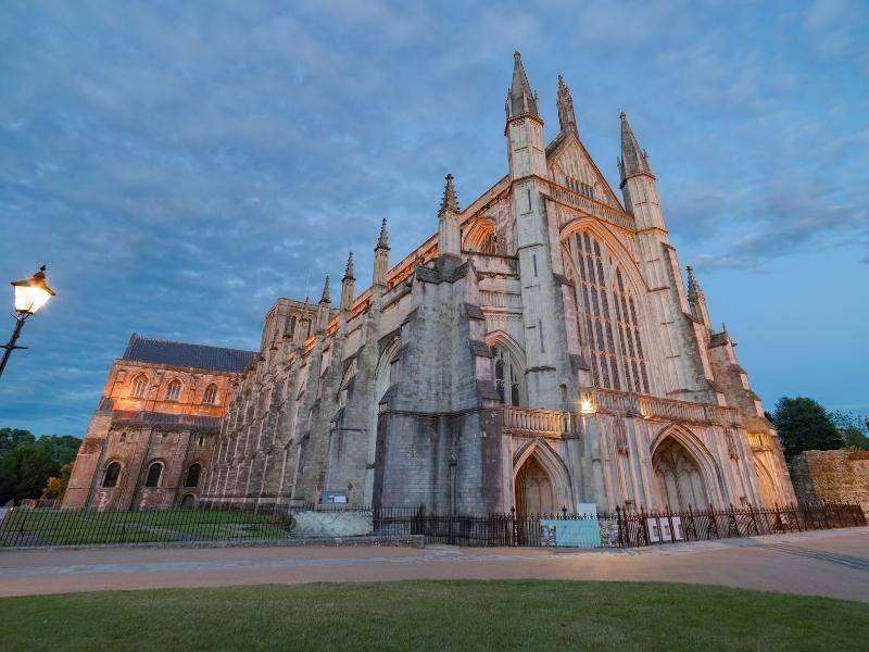 A view of Winchester Cathedral.