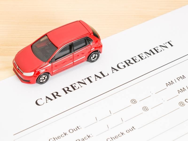 Car rental agreement.