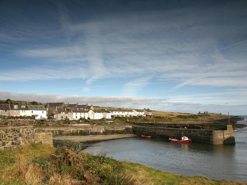 View of Craster harbour is one of the best places to stay in Northumberland.