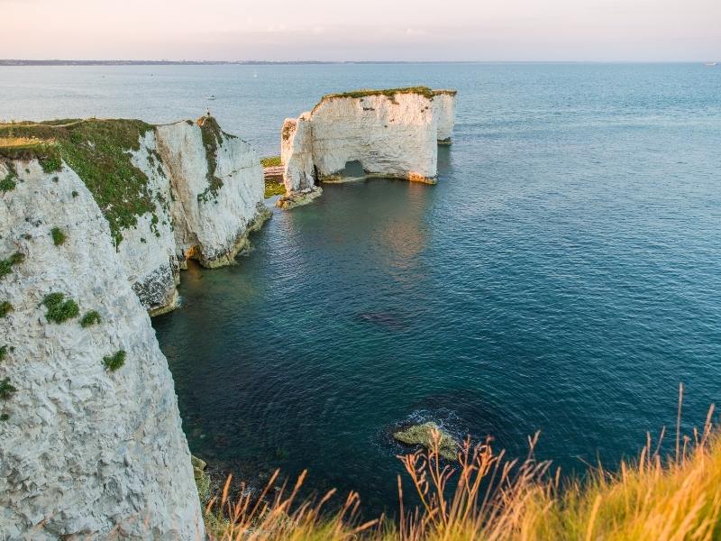 Old Harry Rocks White Cliffs in Bournemouth which is near some of the best places to stay in Dorset. 