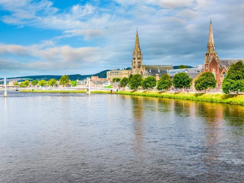 View of city of Inverness