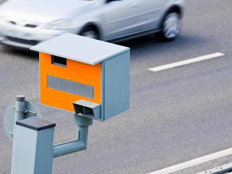 Pay attention for speed cameras like this when renting a car in the UK.