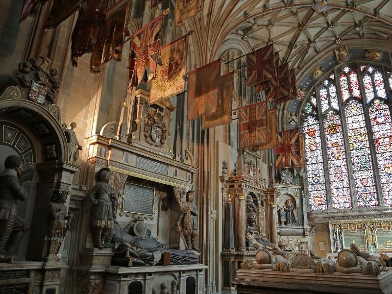 Inside Canterbury Cathedral.