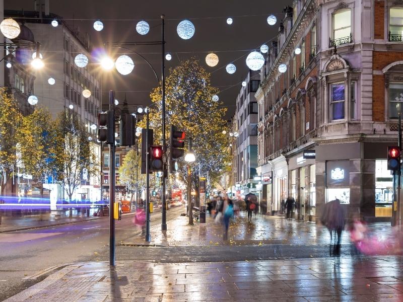 London Christmas lights.
