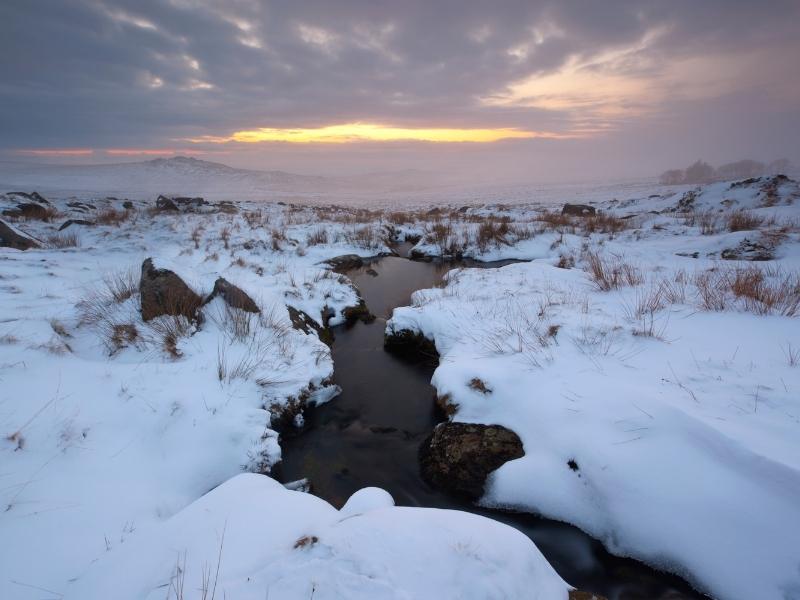 Dartmoor in the snow.