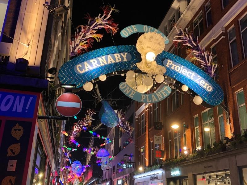 Carnaby Street Christmas lights.