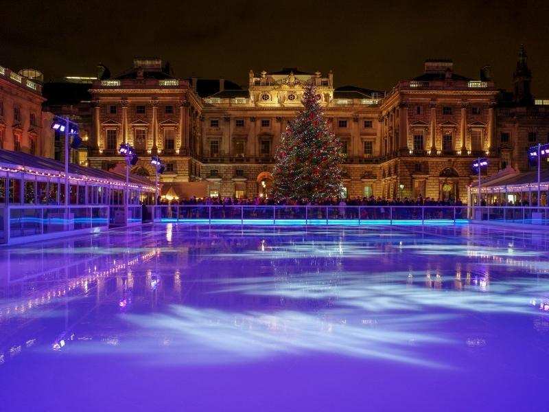 Somerset House ice rink in London.