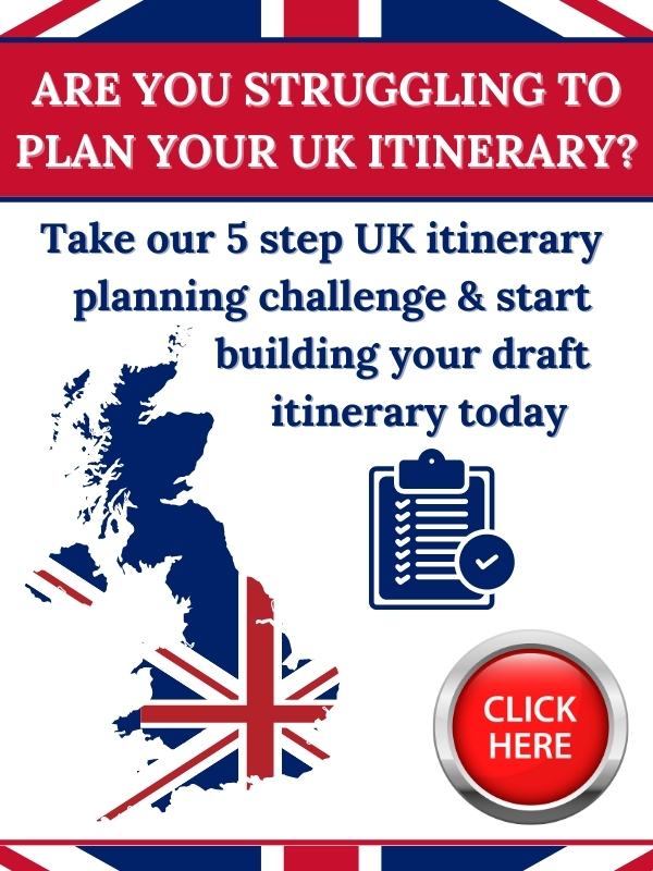 UK itinerary planning challenge.