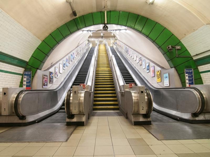 London escalators in the Underground when visiting England stick to the right.