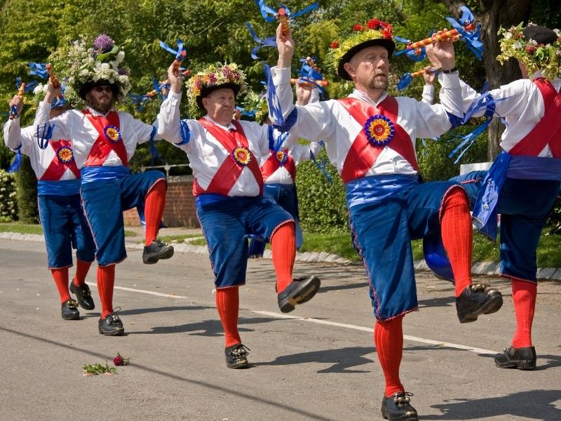 Morris dancers in England.