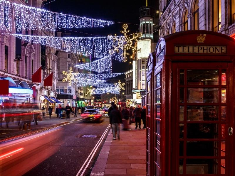 Christmas in Leicester Square.